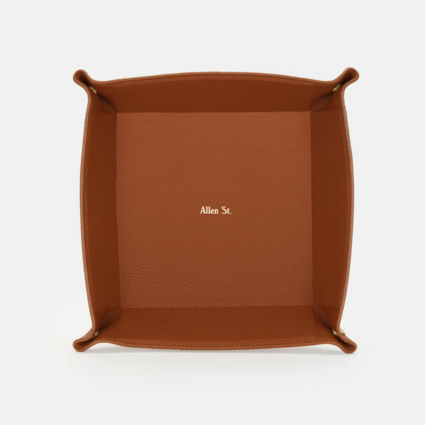 GRAINED LEATHER PIN-TRAY