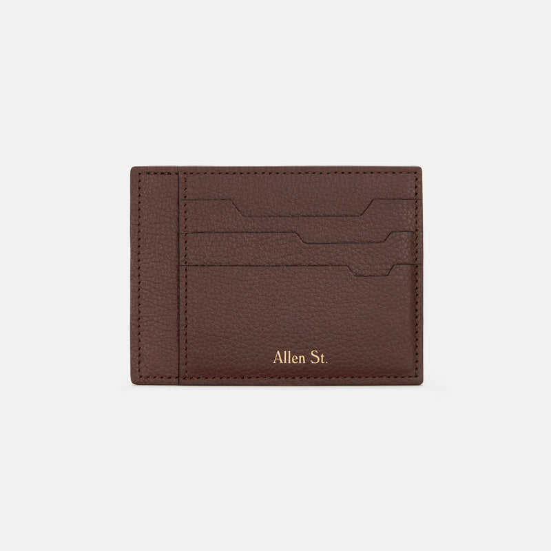 GREENWICH - GRAINED LEATHER CARDHOLDER – Allen St.