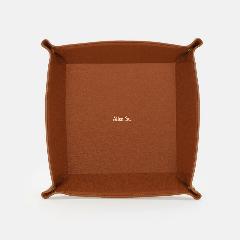 GRAINED LEATHER PIN-TRAY