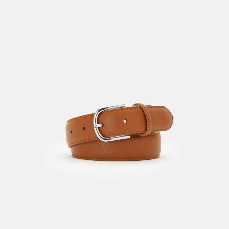 GRAINED LEATHER BELT STRAP - JONES