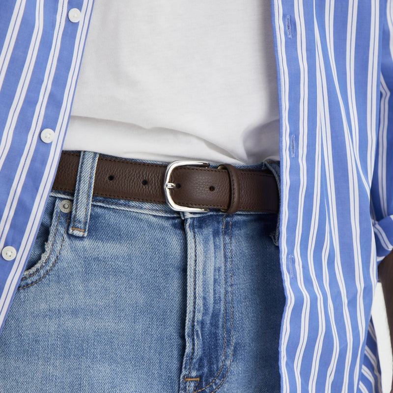 JONES - GRAINED LEATHER BELT