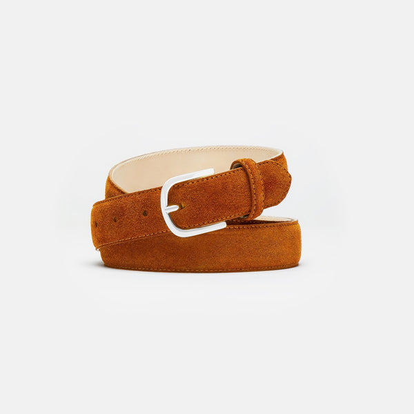 ceinture velours cognac